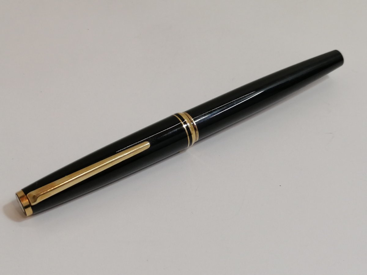 【1円スタート】MONTBLANC モンブラン 万年筆 ペン先 14K 585 カートリッジ式 黒 ブラック 14金 筆記用具 文房具 585刻印■Ι_画像2