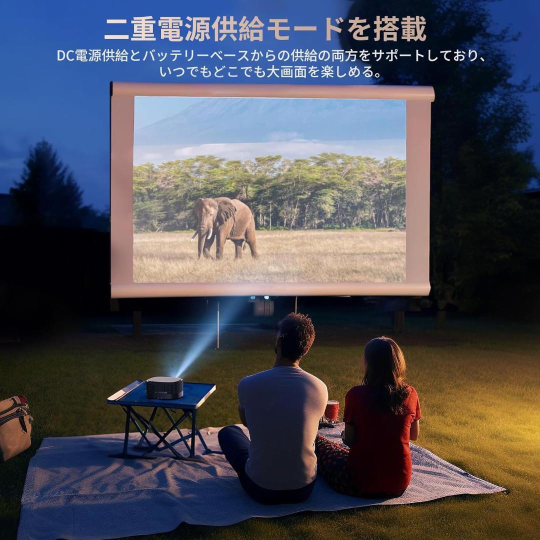 projector small size [ outdoors for & home use & small size for meeting ]WIFI6 Bluetooth 1080P 22000L rechargeable electric Focus close distance .. home theater 4K correspondence 
