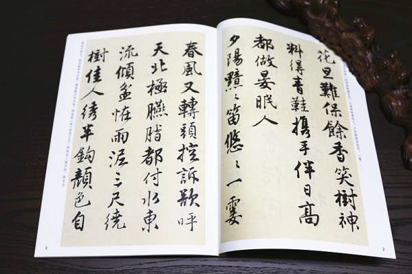 【名家法帖 】明代　唐寅　落花詩冊　釈文付　伝世碑帖