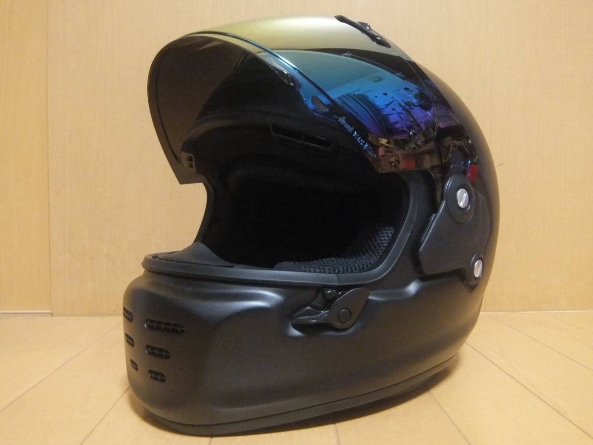 中古 Arai アライ ラパイド・ネオ RAPIDE-NEO サイズM(57・58) フラットブラック フルフェイスヘルメット ミラーシールド交換_画像9