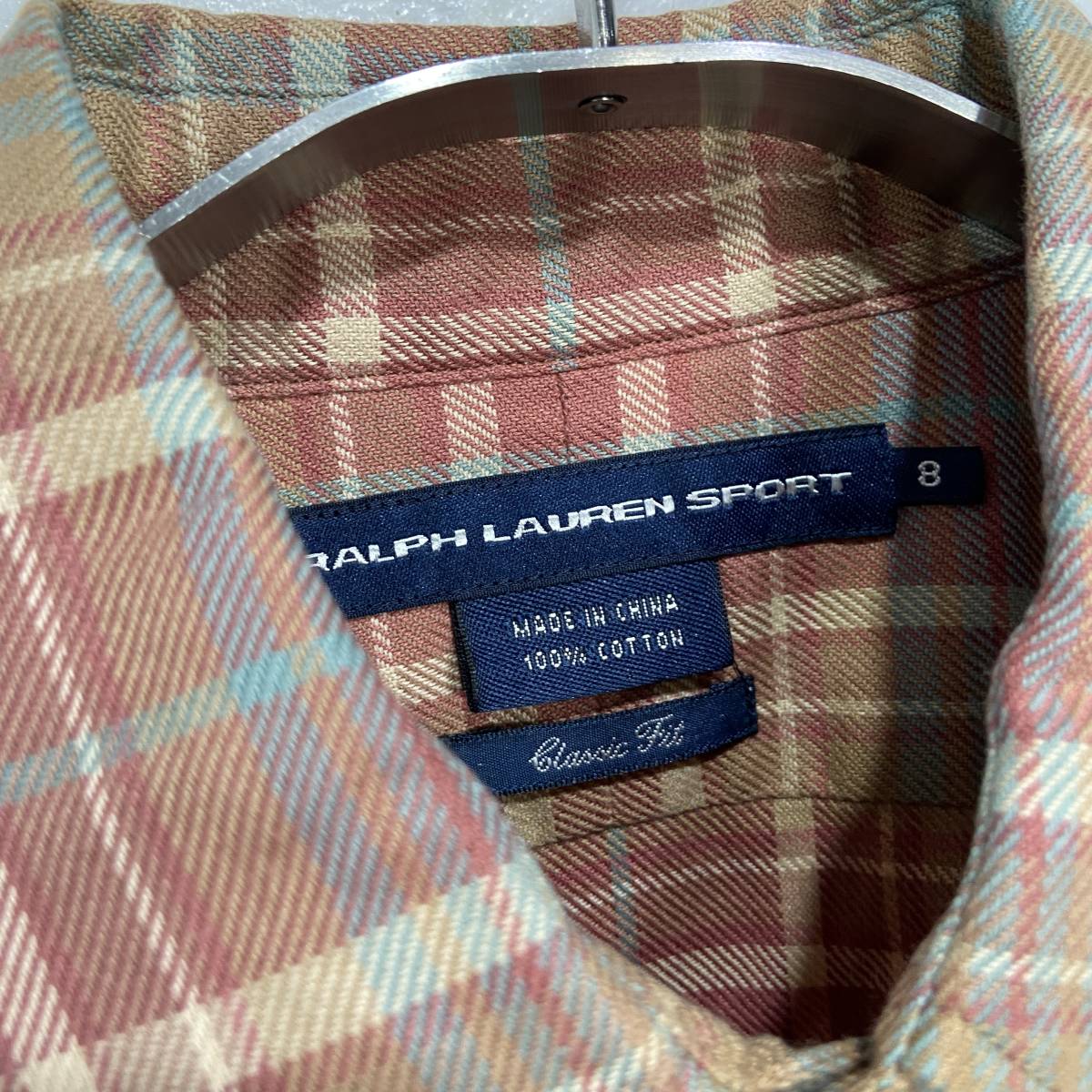 ☆送料無料☆RalphLauren☆チェック柄ネルシャツ☆レディース８☆クラシックフィット☆ファーマーシャツ☆K23_画像3