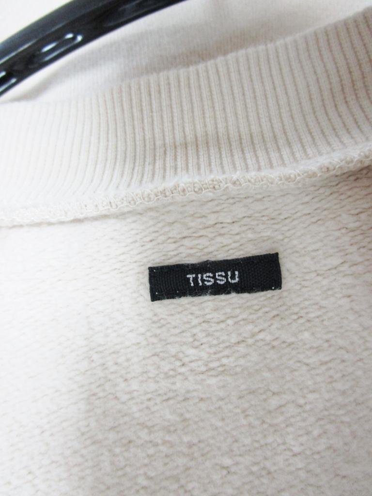 【送料込】TISSU／UNIVERSAL TISSU　ユニヴァーサルティシュ　セントラル起毛イージーガウン　アイボリー　Lサイズ/n954579_画像8