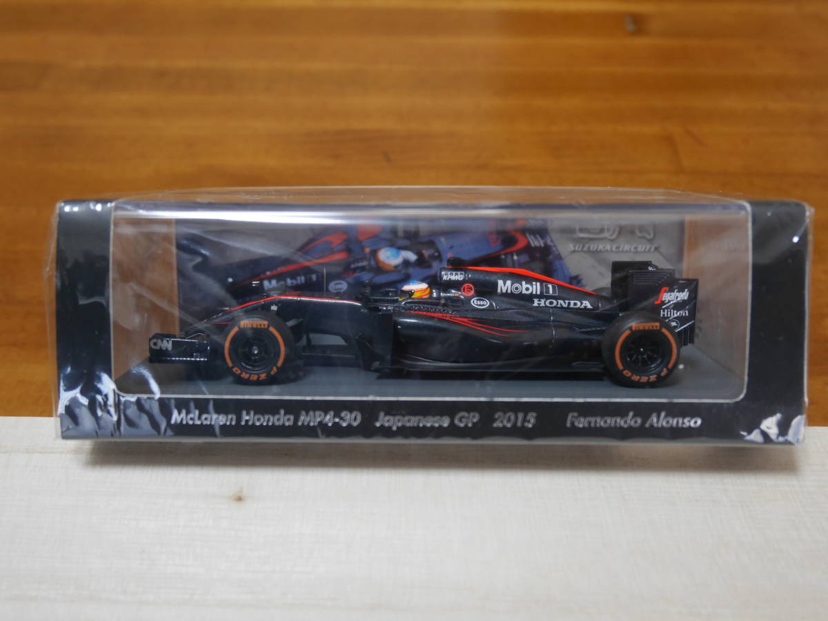 即決 1/43 スパーク マクラーレン ホンダ MP4-30 F.アロンソ 日本GP 2015 鈴鹿サーキット別注 (未開封品)_画像4