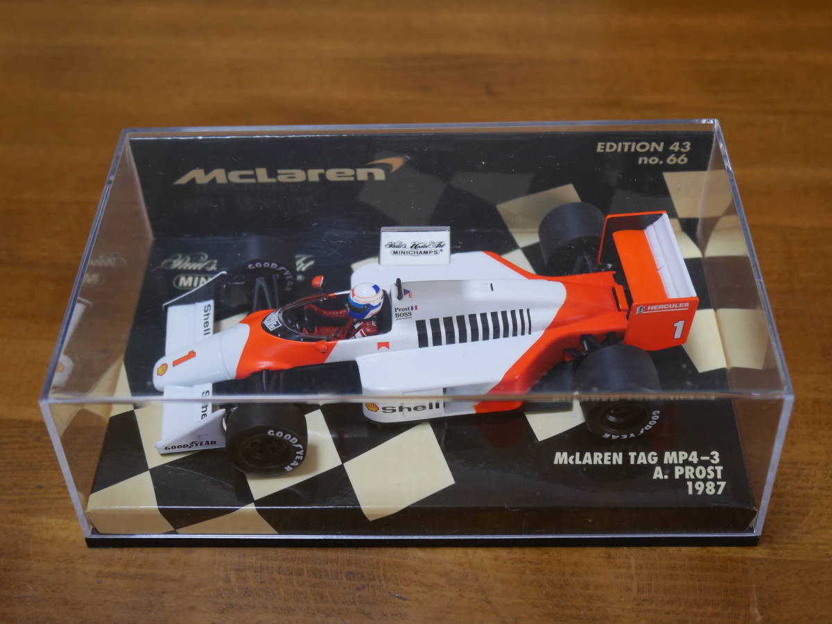 即決 1/43 ミニチャンプス マクラーレン TAG MP4-3 A.プロスト 1987_画像5