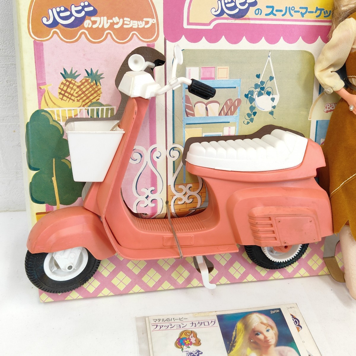 ★未使用★ Barbie すてきな バービー ローズパル マテル 車 バービー人形 E3500 ヘルメット 人形 ドール ビンテージ イタリー製 MATTEL SC_画像7