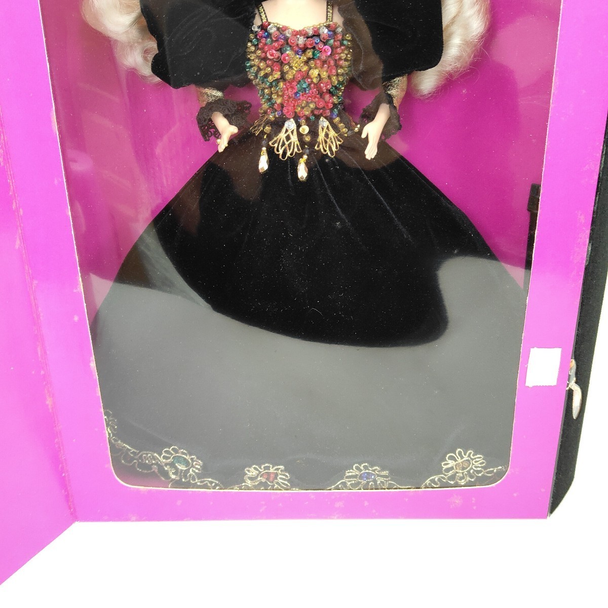 ★未使用★ 希少 Barbie バービー 人形 JEWELED SPLENDOR FAO SCHWARZ マテル MATTEL ドール レア リミテッドエディション 1995 SC_画像3