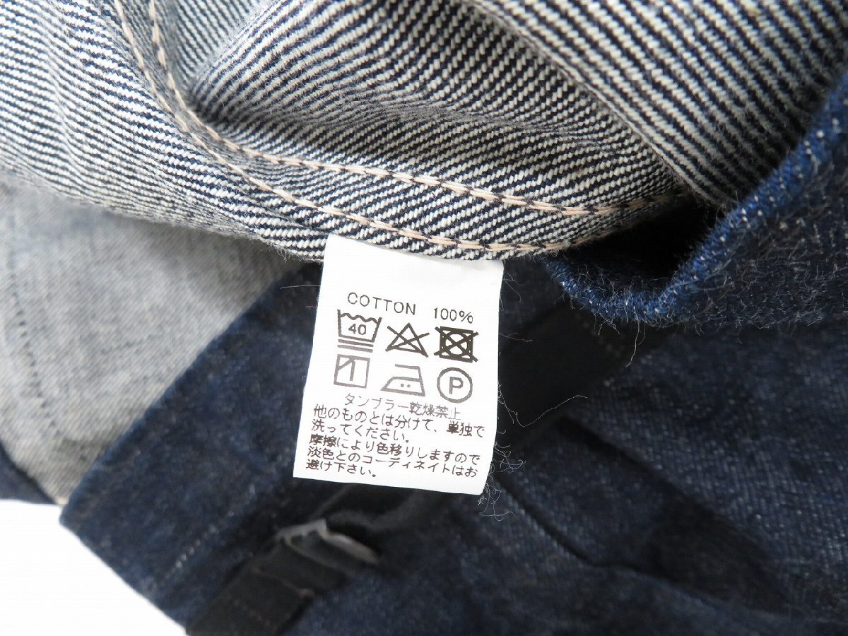 3J2869/未使用品 BONCOURA A-2 Jacket Denim ボンクラ デニムジャケット_画像6