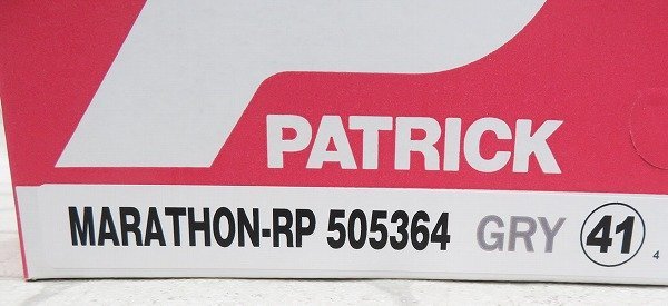 2S8320/未使用品 PATRICK MARATHON-RP パトリック マラソン スニーカー 41_画像9