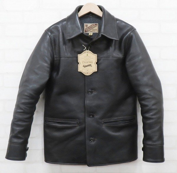 3J2759/Y'2 LEATHER ECO HORSE 30'S CAR COAT EC-76 ワイツーレザー エコホース カーコート ジャケット