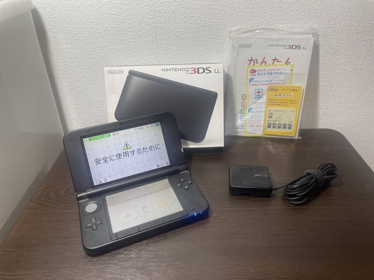 任天堂 3DS LL ブラック SPR-S-JPN-C0 ソフト1本おまけ_画像1