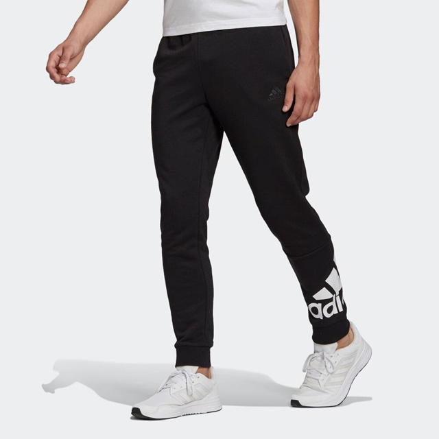 【新品】O(XL)サイズ adidas アディダス スウェットパンツ ジョガーパンツ GK8966 ブラック×ホワイト メンズ_画像1