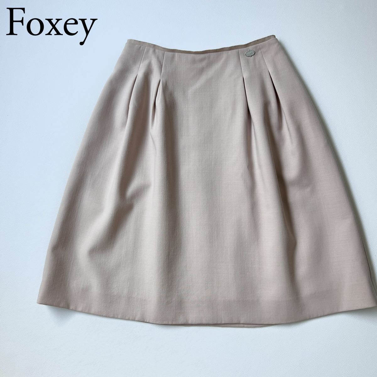 超目玉枠】 フォクシー FOXEY フレアスカート レディース 膝丈 ロゴ