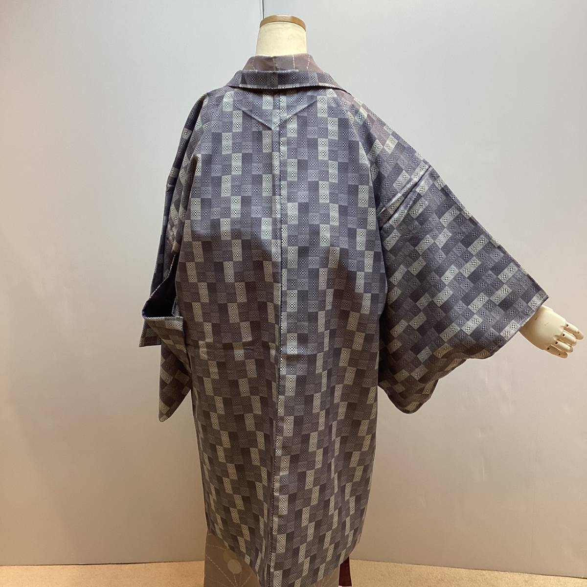  brand new feather woven ha163 purple gray . what . pattern kimono coat ... kimono new goods postage included 