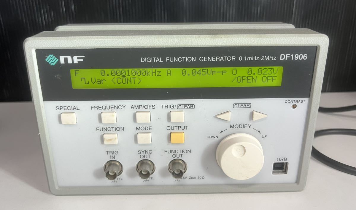 電気計測器 NF DF1906 DIGITAL FUNCTION GENERATOR