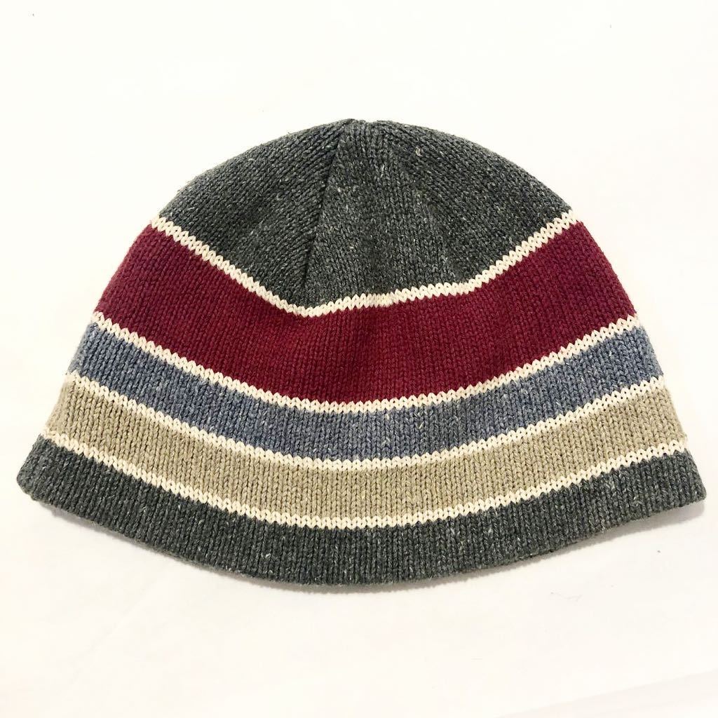 90's/Old Stussy/Made in USA/Beanie/ストゥーシー/ビーニー/ニットキャップ/米国製/ボーダー/帽子 _画像2