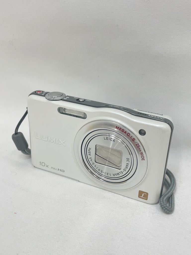 KT1130 Panasonic/パナソニック LUMIX ルミックス DMC-SZ7 コンパクトデジタルカメラ デジカメ ホワイト 動作品 美品_画像1