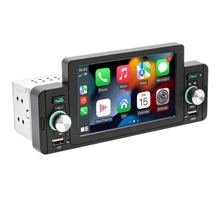 【新品】タッチパネル 1DIN 5インチ Bluetooth USB対応 バックカメラセット カーステレオ プレイヤー_画像1
