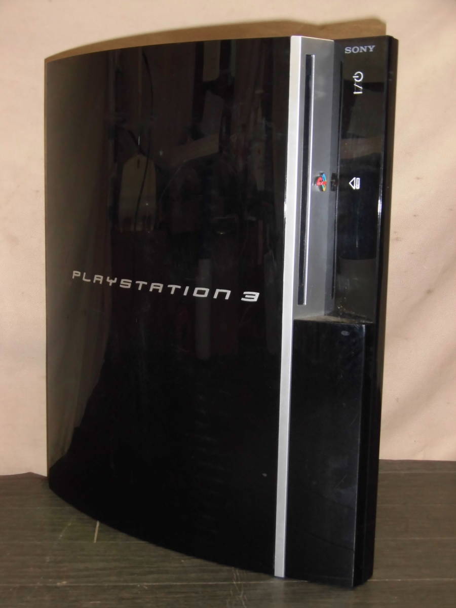 JJ264 SONY ソニー PlayStation3 本体のみ CECHH00 ブラック PS3 プレステ3 通電確認済 起動不可 ジャンク /100の画像1