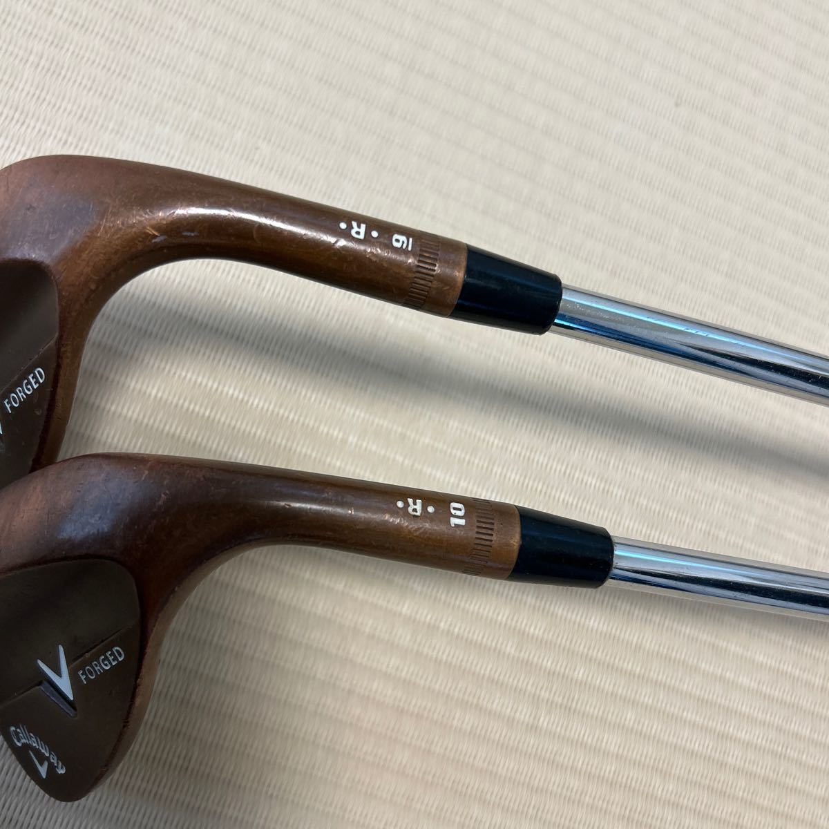 ★中古レア2本セット/Callaway キャロウェイ FORGED ウェッジ 52 58/カッパーメッキ/DG S400フレックスS _画像3