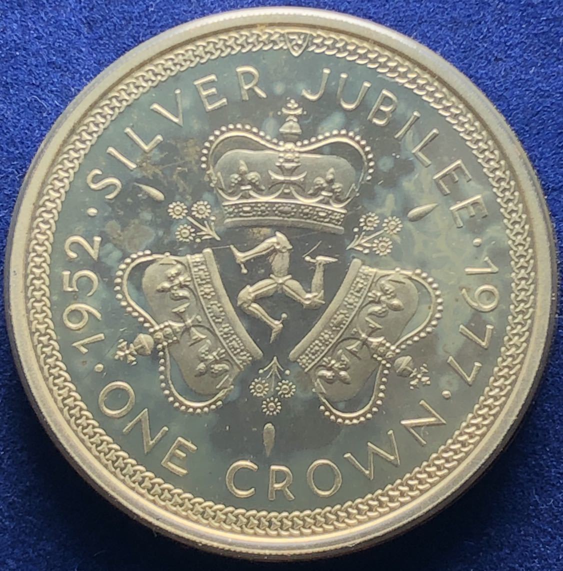 原文:イギリス領マン島銀貨 1952年 プルーフ 28.5g エリザベス2世 jubilee head