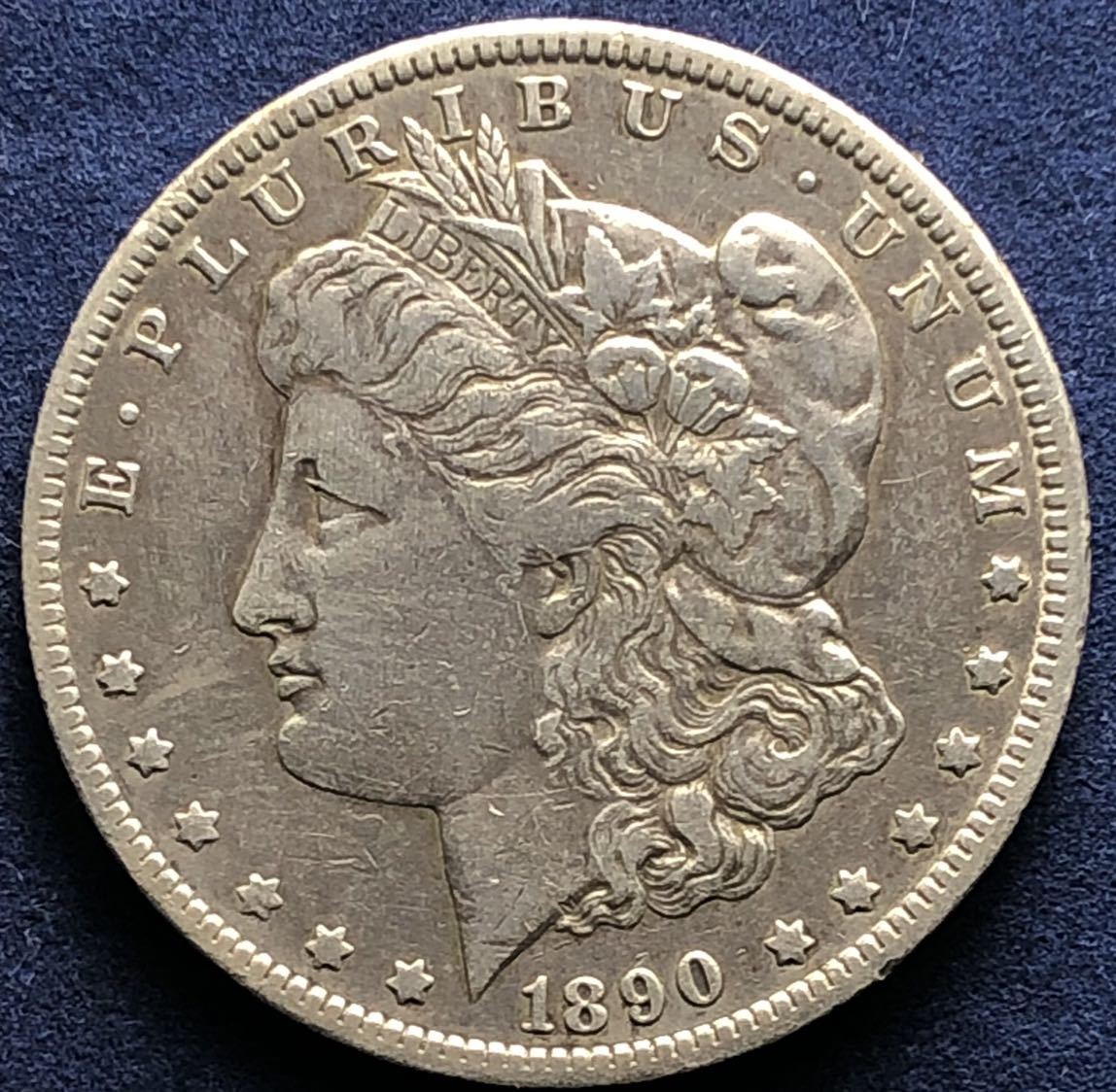  原文:アメリカ銀貨 1890年 1ドル 26.5g モルガンダラー