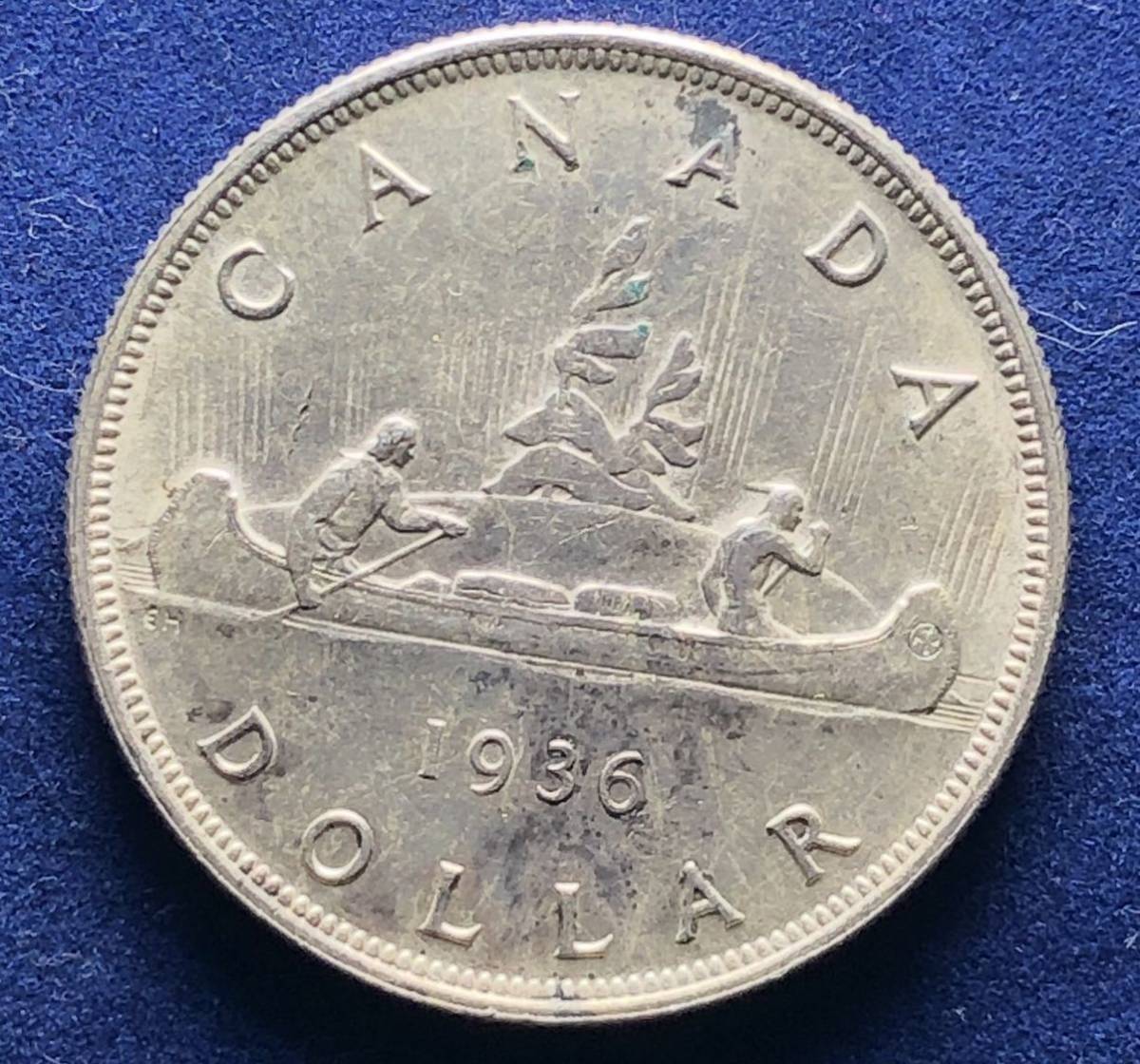  原文:イギリス領カナダ銀貨 1936年 1ドル 23.3g ジョージ5世 