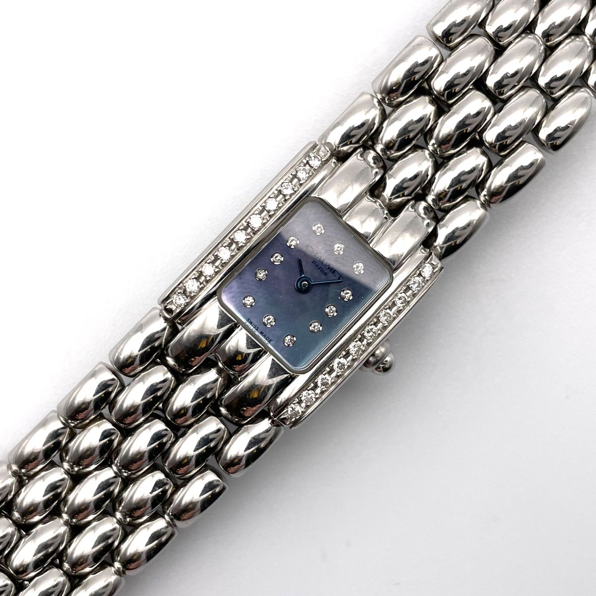 美品・稼働品】ショーメ CHAUMET ケイシス ダイヤ ベゼル シェル 美品・稼働品】ショーメ CHAUMET ケイシス ダイヤ ベゼル シェル