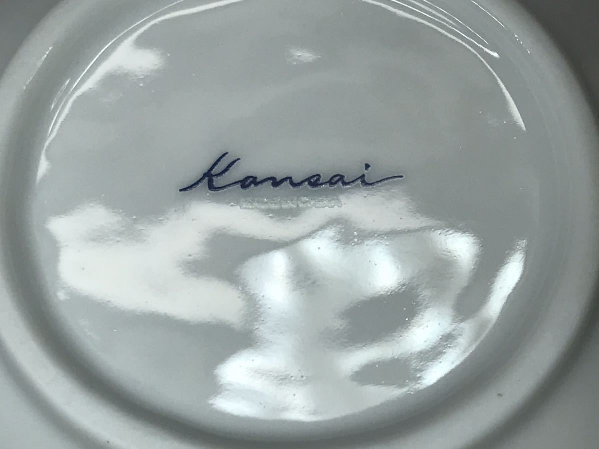 山本寛斎/Kansai fine china　しずく型　大鉢・中鉢・小鉢　３点セット　箱付き　未使用　長期保管品　花柄　鳥　深皿　お洒落　可愛い_画像7