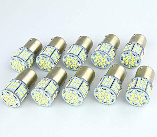 送料無料★トラック★新品★12V-24V 54LED １０個セット　シングル サイドマーカー 3014SMD 　1080LM ホワイト_画像1