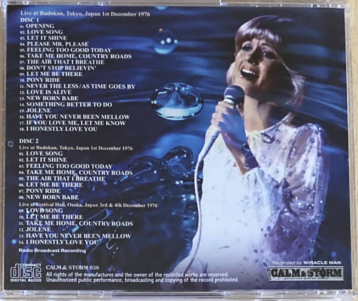 OLIVIA NEWTON-JOHN - BUDOKAN 1976(2CD + Ltd Bonus DVDR)_画像2