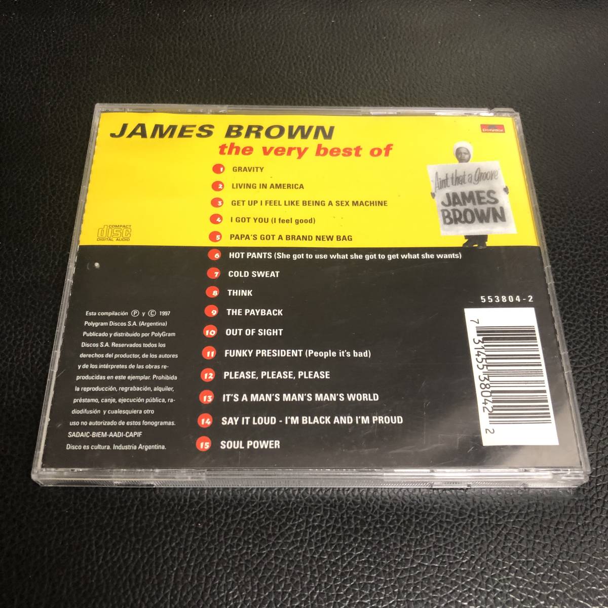 《中古》 音楽CD 「James Brown：the very best of」 ジェームス・ブラウン アルバム 洋楽_画像2