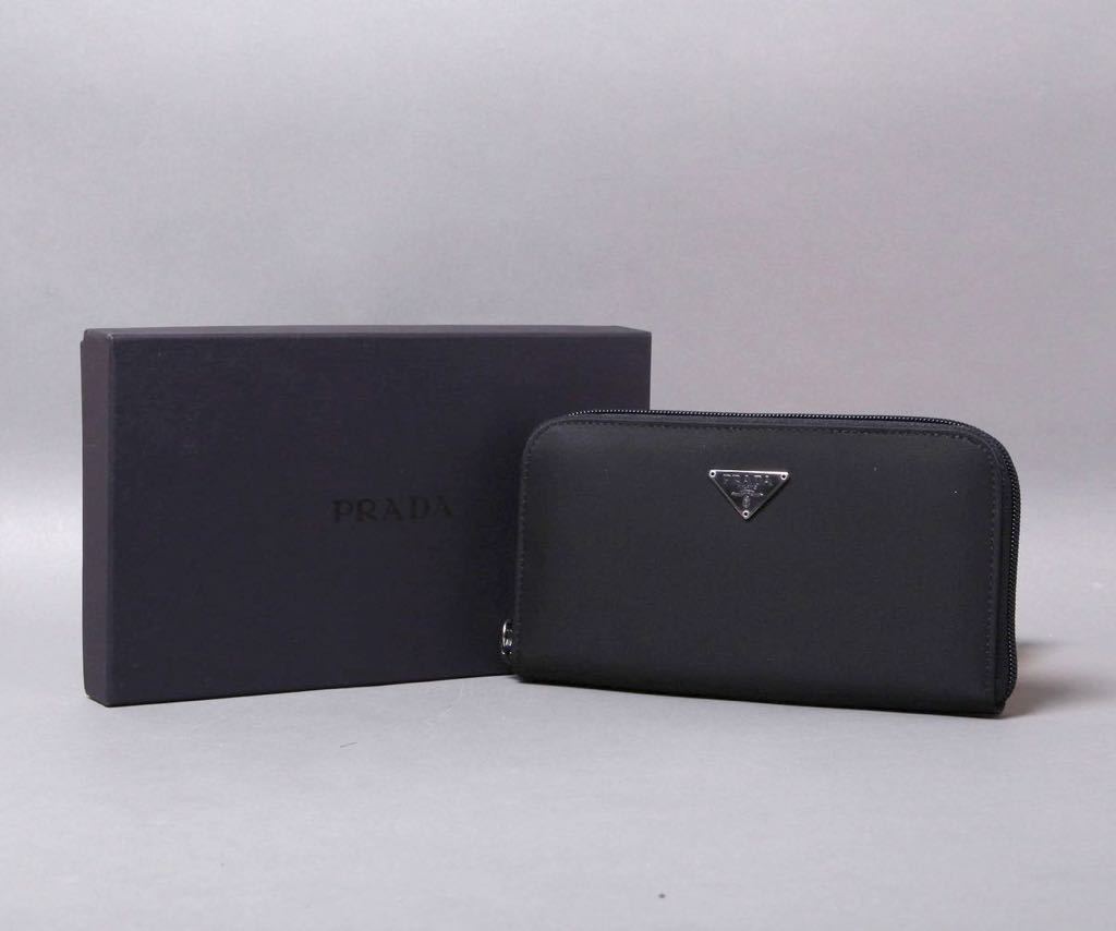 □新品未使用品□ PRADA プラダ 1M0506 テスートナイロン ラウンド