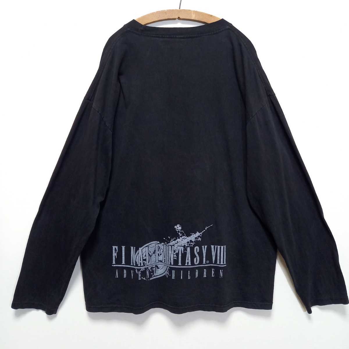 ミスプリント！ 90s ファイナルファンタジー7 アドベントチルドレン 長袖 Tシャツ メンズ XXL ファイナルファンタジー8 ビンテージ ff7 ff8_画像8