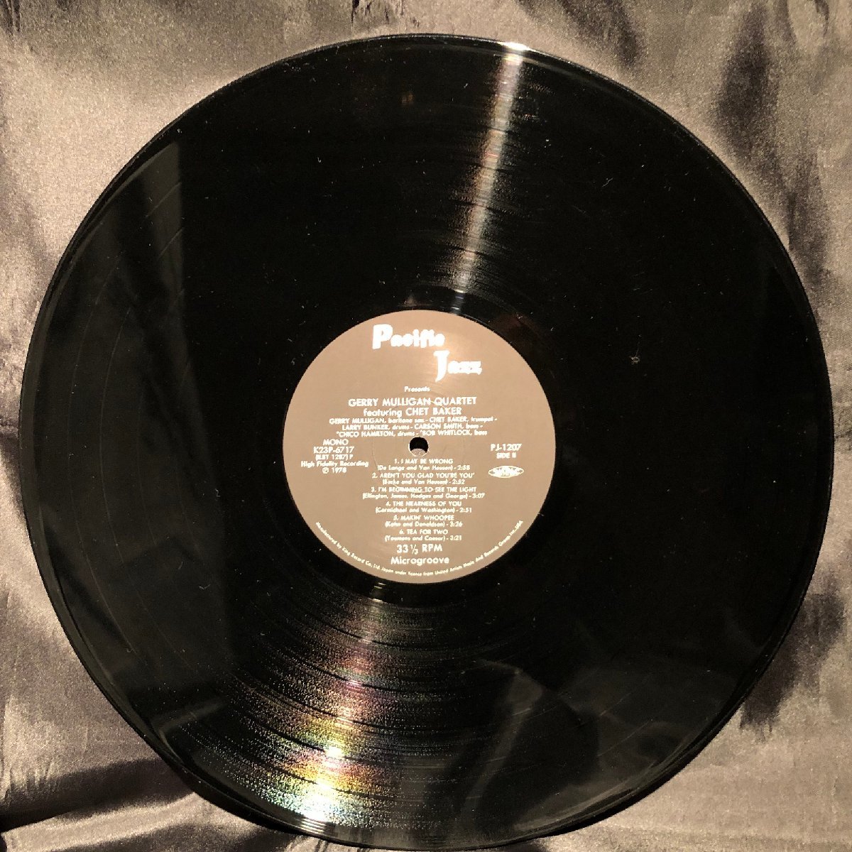 Gerry Mulligan Quartet Featuring Chet Baker LP Pacific Jazz ・KING RECORD_画像6