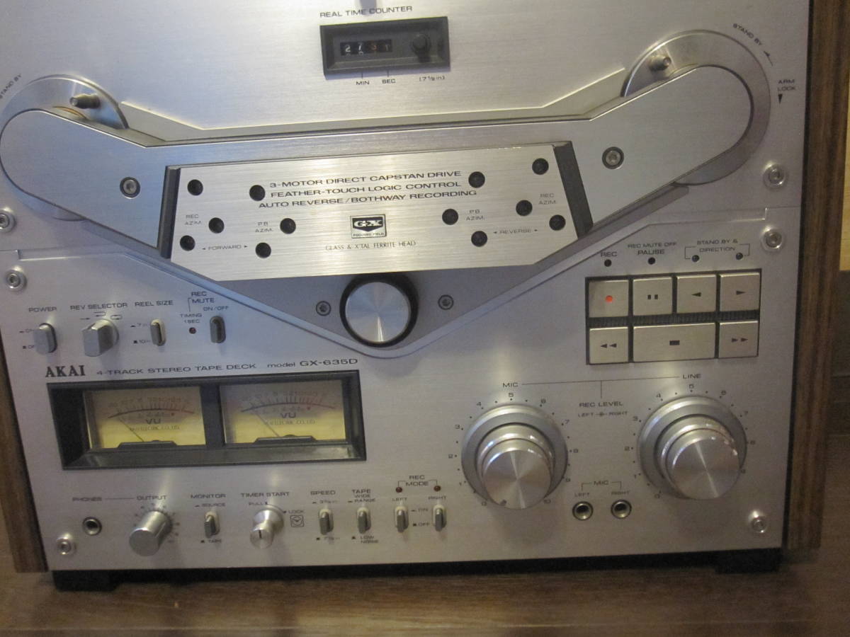 *AKAI GX-635D open reel deck * recording * it is possible to reproduce junk treatment 