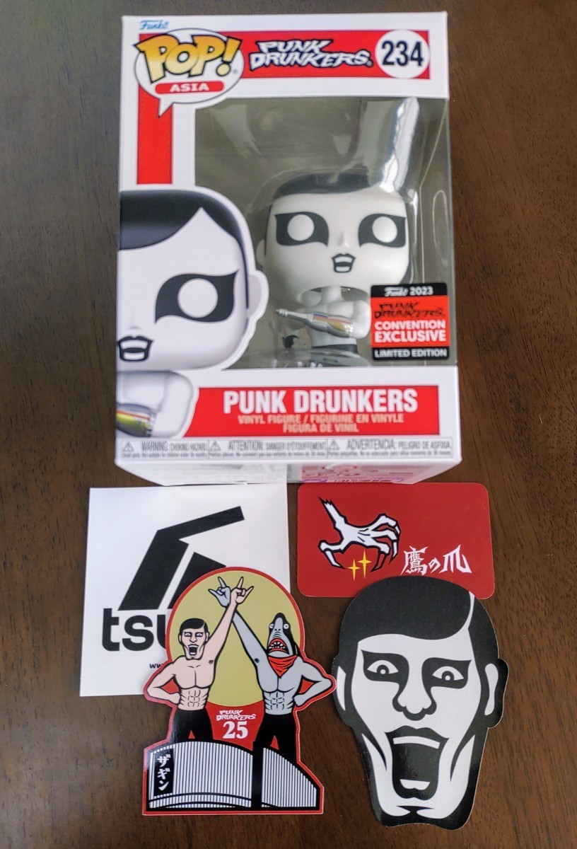 新品未使用★限定★PDS FUNKO POP! ASIA AITSU PUNK DRUNKERS #234 25th Anniversary Exhibition★パンクドランカーズ あいつ ソフビ sofvi_画像1