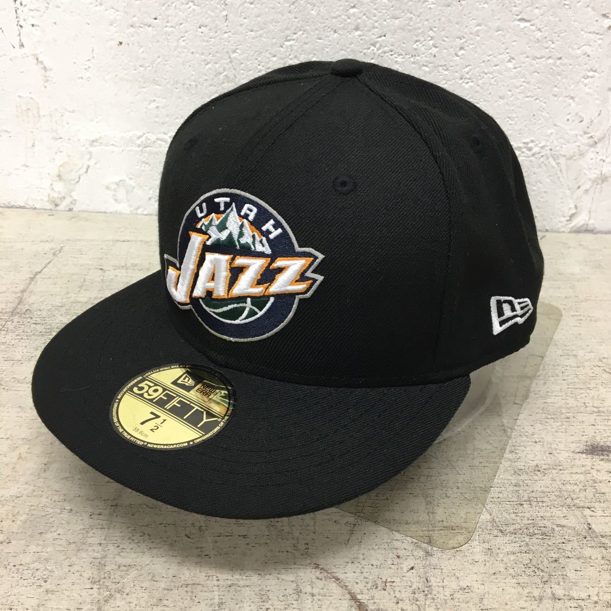 i1110-65★未使用保管品/美品/キャップ /NBA/スタンダード ユタ ジャズ/UTHA JAZZ/NEWERA/ニュー エラ/59FIFTY /サイズ59.6センチ_画像1