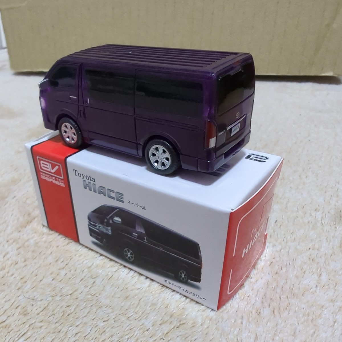 BV ブレイク製 トヨタ ハイエース TOYOTA HIACE プルバック ミニカー チョロＱ_画像4