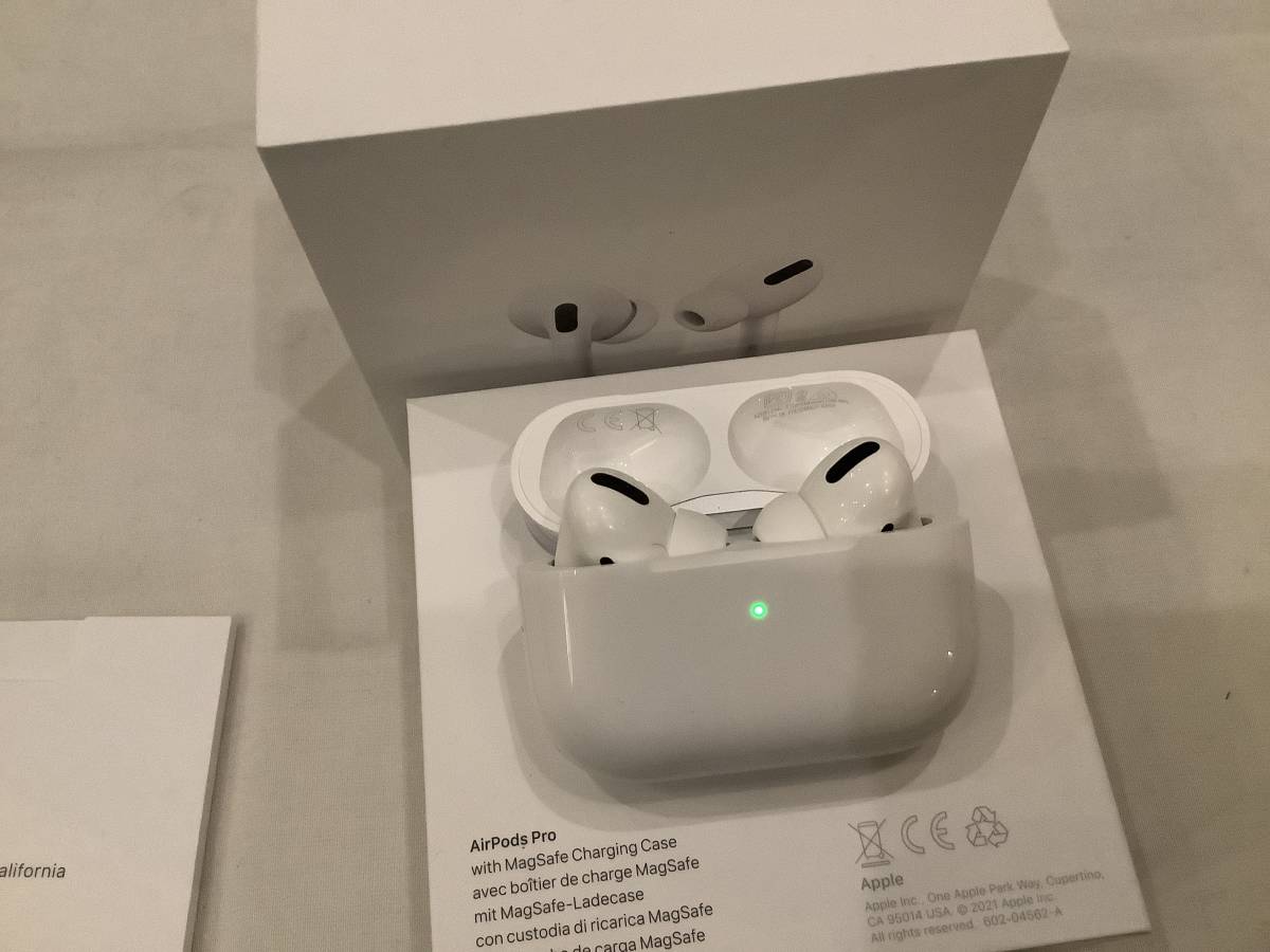 値下げ 即決 即日発送 Apple air pods pro MLWK3J/A MagSafe対応 2021年モデル 国内正規品 ワンオーナー_画像2