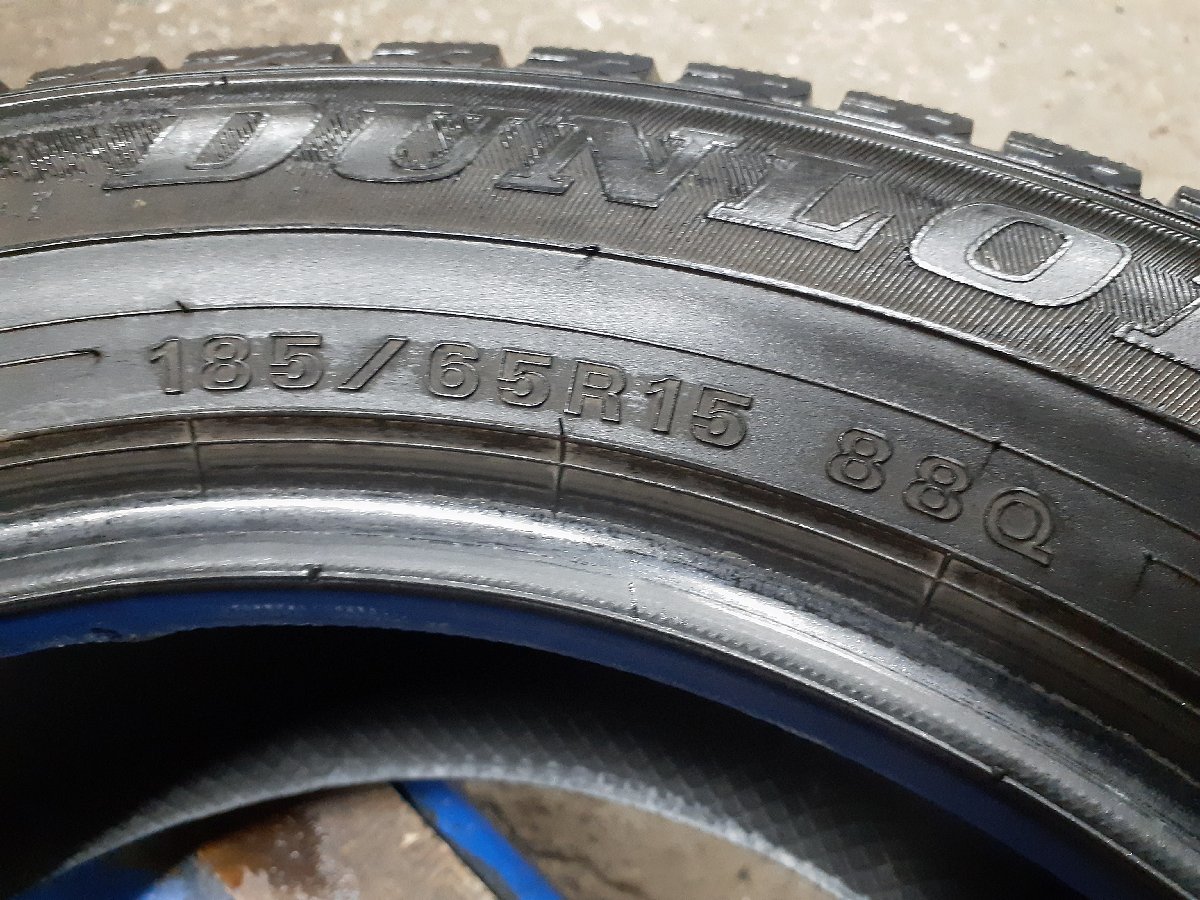 パF4463■185/65R15 88Q　4本価格　DUNLOP WINTER MAXX 02　送料無料 冬 デミオ アクア フリード シエンタ ノート フィット bB キューブ_画像10