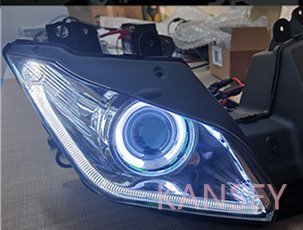 カワサキ用　NINJA 250 300 ZX6R ZX 6R led オートバイ カスタム パーツ ヘッドランプ　ヘッドライト_画像3