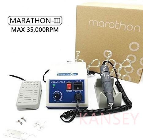 電動研磨 MARATHON マイクロモーター 高トルクハンドピース付き 35000Rpm 歯科技工ネイル彫金_画像1