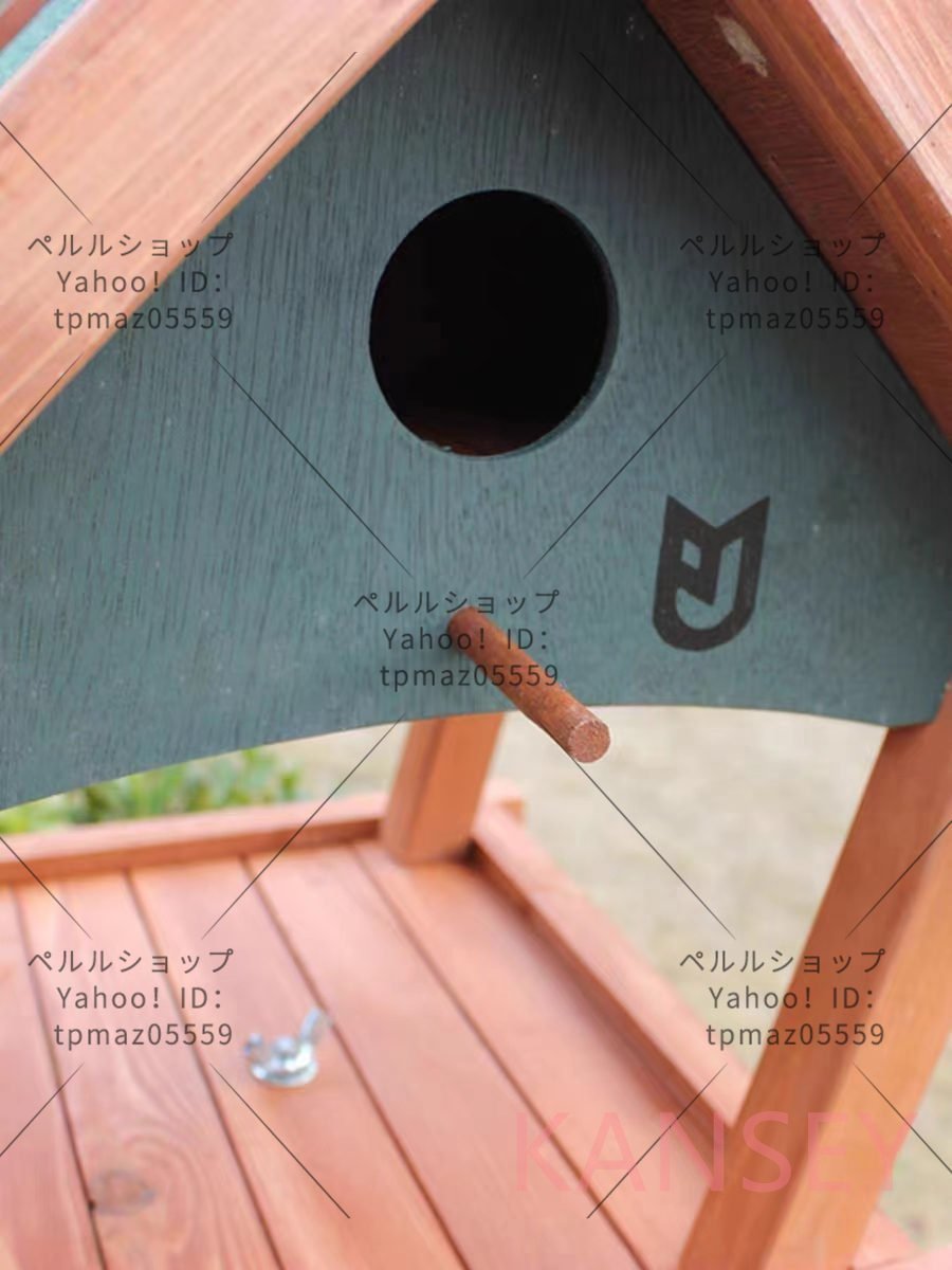  high quality bird feeder bird. bird table wood triangle roof type wooden. field bait vessel . corrosion rain sunburn prevention 