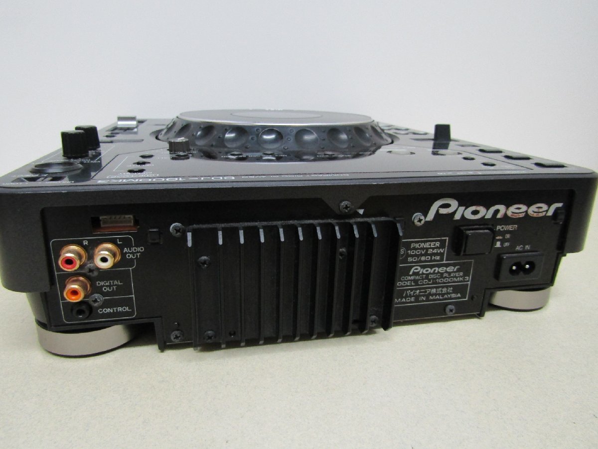 Pioneer パイオニア CDプレーヤー DJ用 CDJ-1000MK3 CD再生確認済み 2007年製_画像4