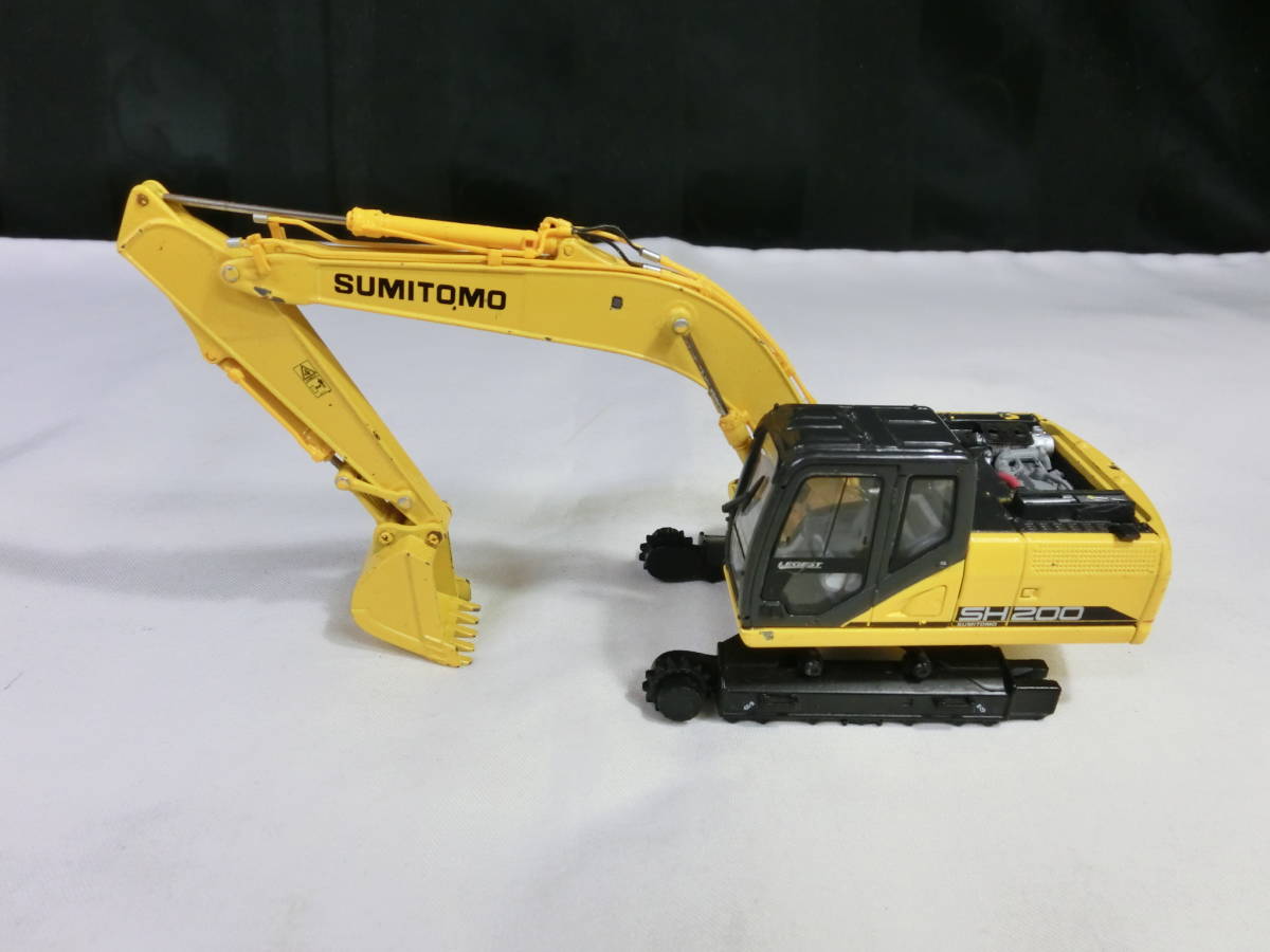 【SUMITOMO ショベルカー SH200②】中古 ダイキャスト 住友建機 パワーショベル ミニチュア スケール1/50 おもちゃ HOBBY【B1-1③】1107_画像1