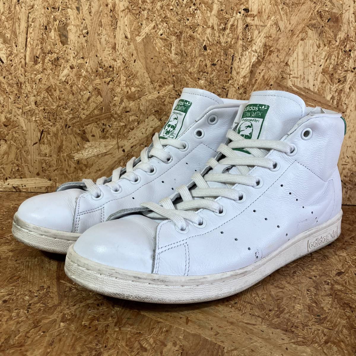 adidas STAN SMITH MID US8.5 26.5cm スタンスミス ハイカット stansmith