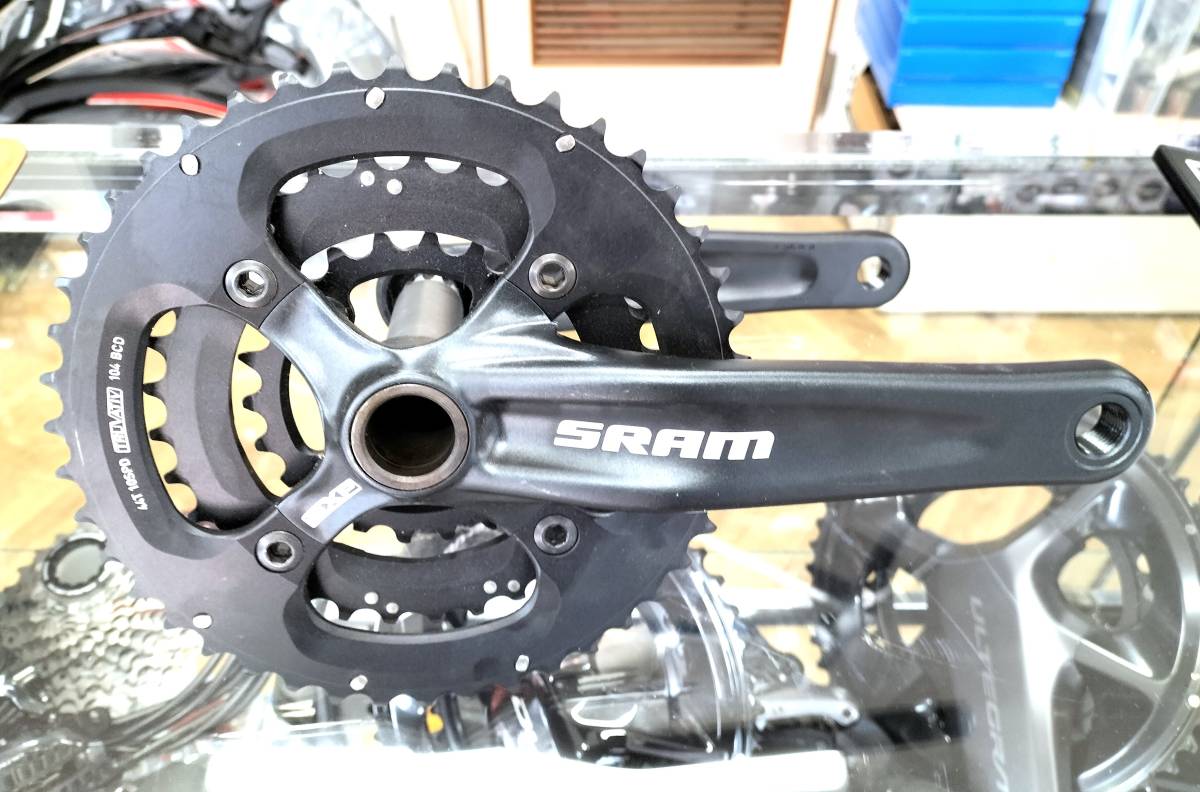 スラム MTB用クランク 44×33×22T 175mm 試乗車バラシ品