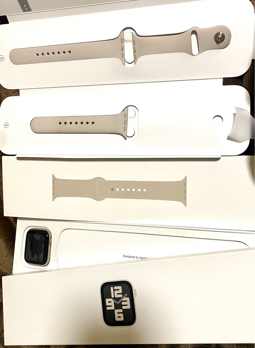 美品 Apple Watch SE2 第2世代 44MM (GPSモデル) スターライト 本体