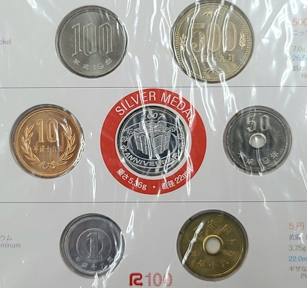 2007 記念日貨幣セット ミントセット シルバー 純銀メダル入 硬貨 コイン 平成19年 造幣局_画像3