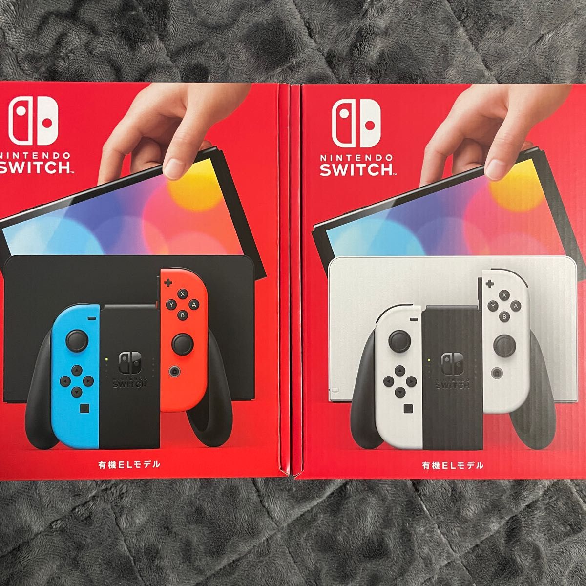 Nintendo Switch ニンテンドースイッチ本体 ネオン ホワイト 2点セット